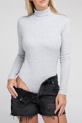 Lena Long-Sleeve Turtleneck Bodysuit