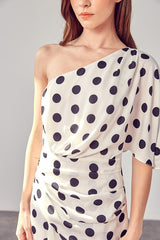 Nadia One Shoulder Wrap Dress