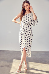 Nadia One Shoulder Wrap Dress