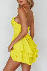 Cassia Double Ruched Cami Mini Dress
