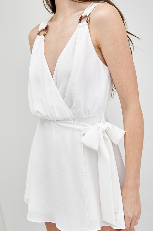 Milana Trim Detail Side Tie Romper