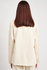 Oversized Cutedge Detail Blazer