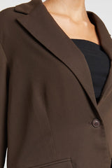 Oversized Cutedge Detail Blazer