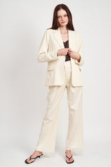 Oversized Cutedge Detail Blazer