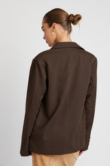 Oversized Cutedge Detail Blazer