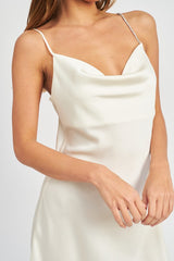 Coraline Rhinestone Strap Mini Slip Dress