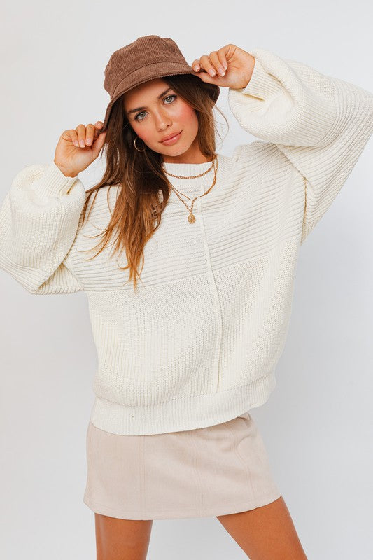 Hannah Ribbed Knitted Sweater