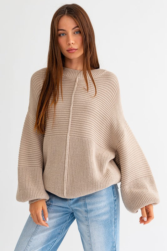 Hannah Ribbed Knitted Sweater