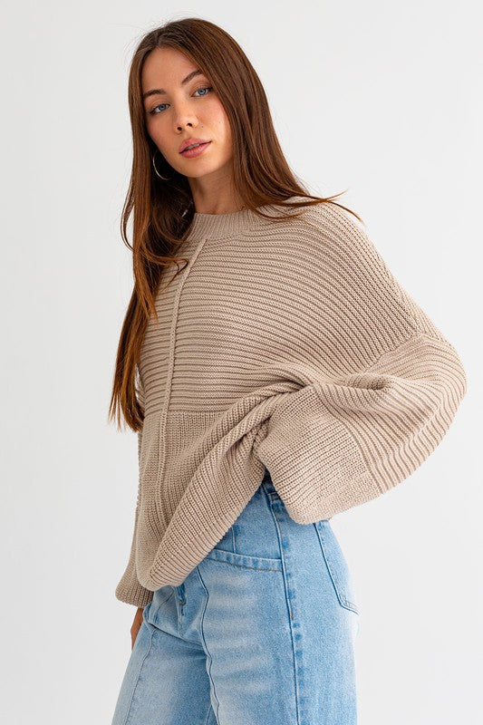 Hannah Ribbed Knitted Sweater