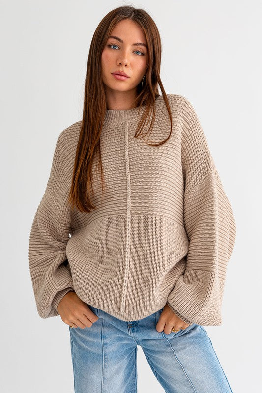 Hannah Ribbed Knitted Sweater