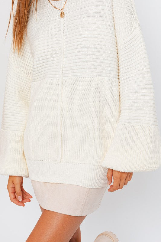 Hannah Ribbed Knitted Sweater