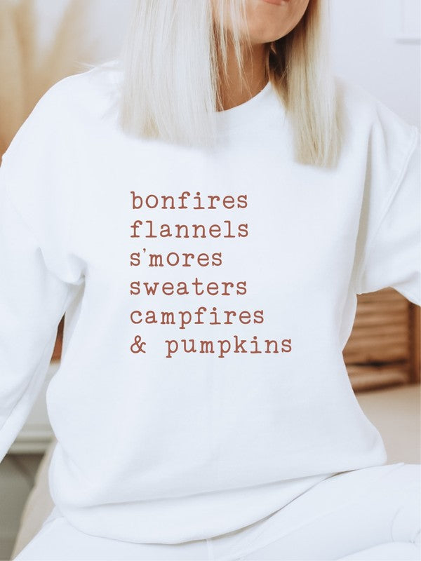 Karla bonfires flannels s'mores Sweatshirt