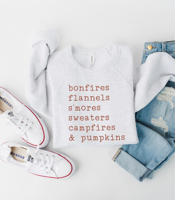 Karla bonfires flannels s'mores Sweatshirt