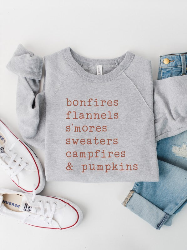 Karla bonfires flannels s'mores Sweatshirt