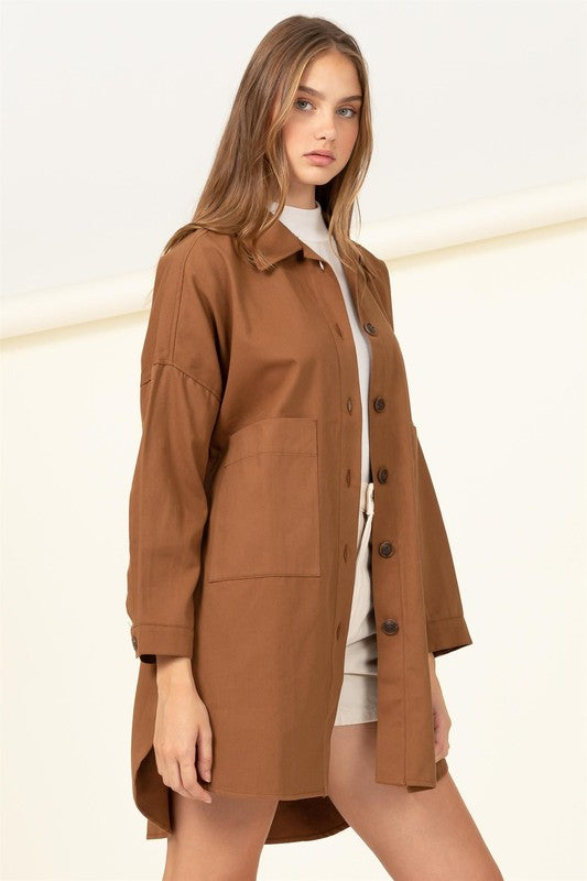 Mila Sweet Fling Oversized Shirt Jacket