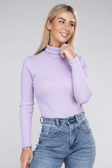 Lena Long-Sleeve Turtleneck Bodysuit