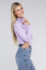Lena Long-Sleeve Turtleneck Bodysuit
