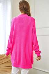 Bridgette Solid Mock Neck Long Sleeve Knit Sweater