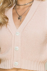 MJ Button-Up Cropped Vest