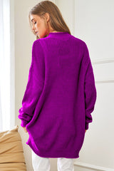 Bridgette Solid Mock Neck Long Sleeve Knit Sweater