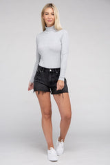 Lena Long-Sleeve Turtleneck Bodysuit