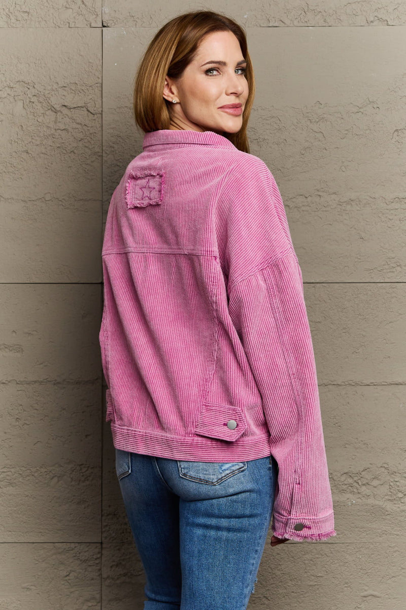Reign Corduroy Button Down Jacket