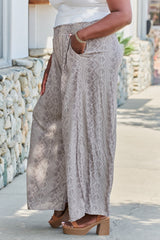 Sasha Plus Size Printed Wide Leg Pants