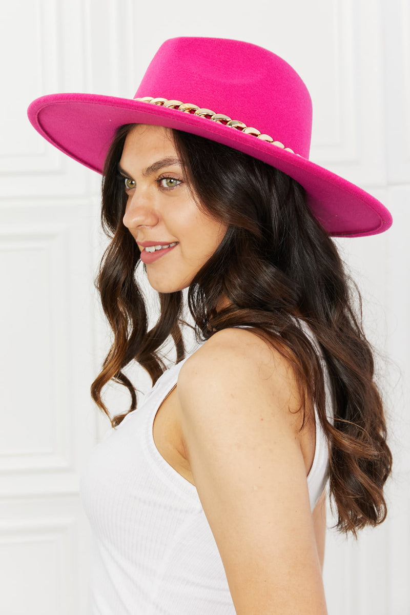 Josephine Fedora Hat in Pink