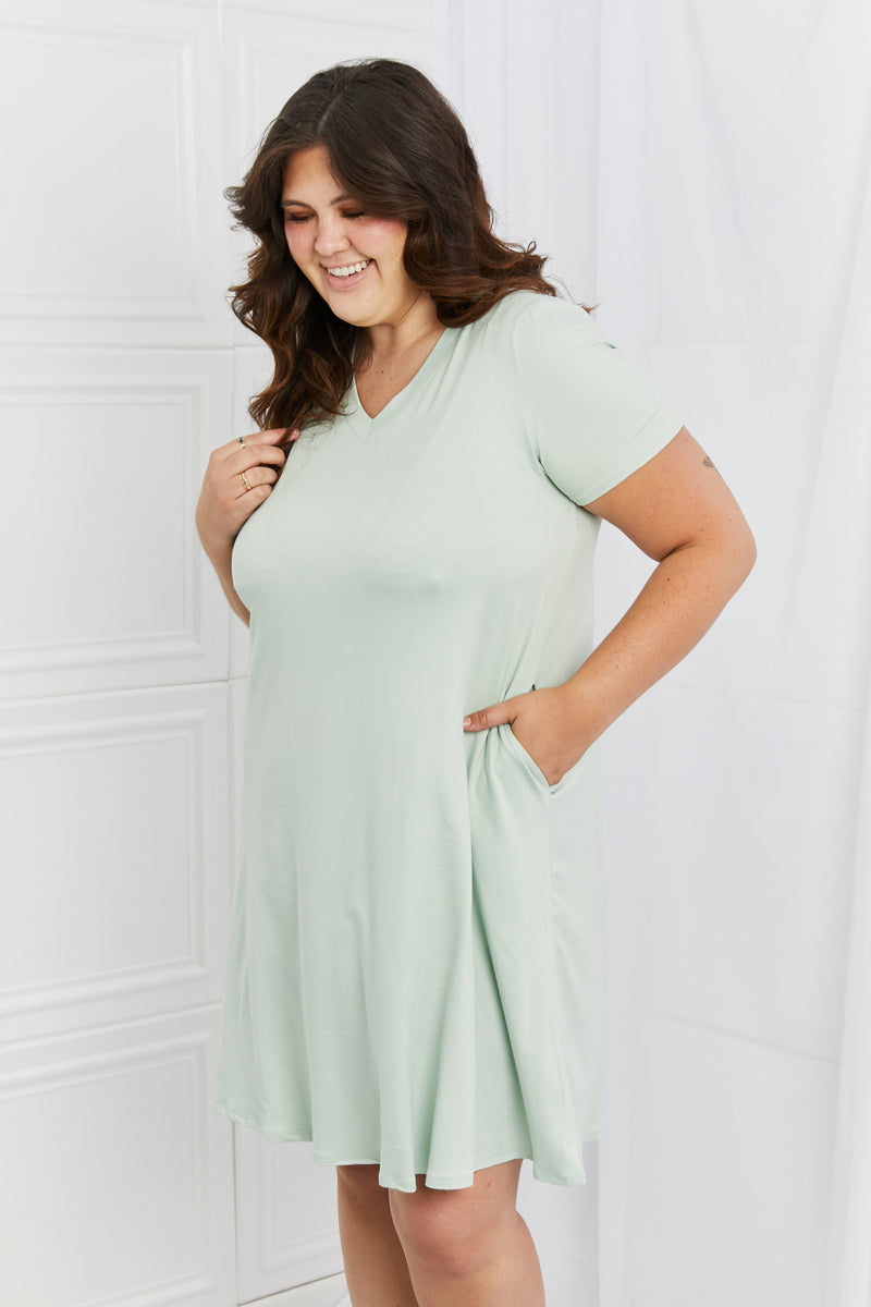 Alexia Full Size V-Neck Dress