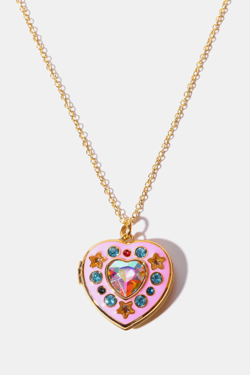 Paola Heart Box Pendant Necklace