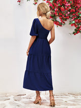 Malaya One-Shoulder Midi Dress