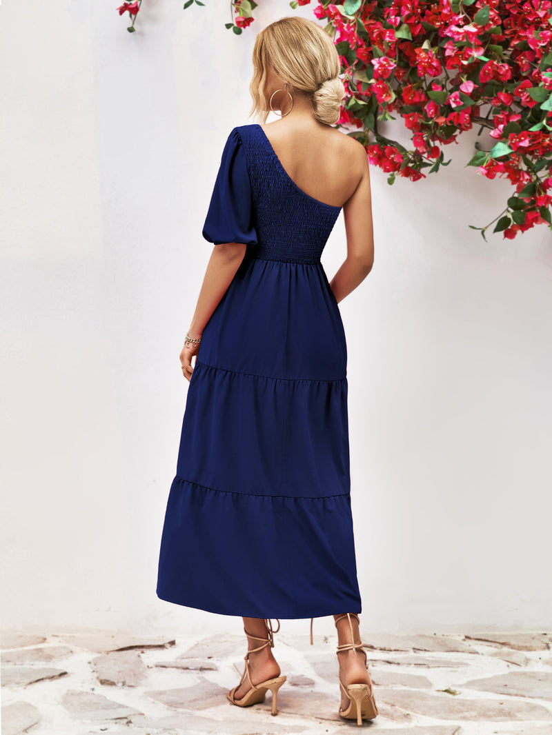 Malaya One-Shoulder Midi Dress