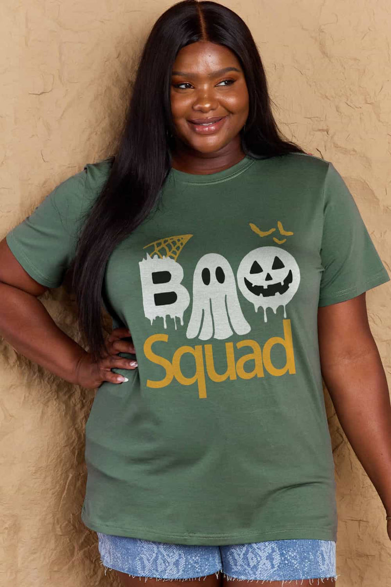 Aila Full Size BOO SQUAD Graphic Cotton T-Shirt