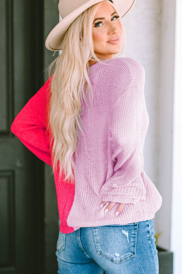 Alice V-Neck Long Sleeve Pullover Sweater