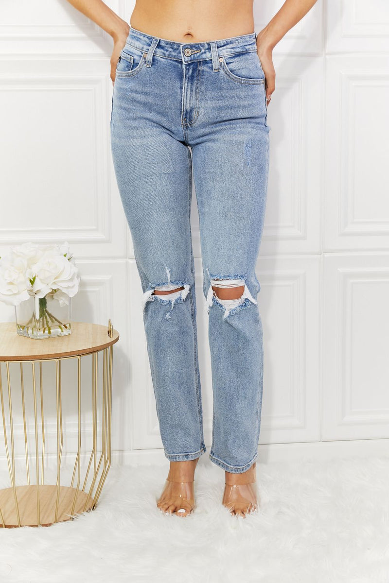 Faith Abby High Rise Slim Straight Jeans