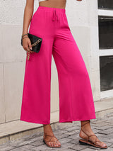 Peyton High Waist Slit Wide Leg Pants