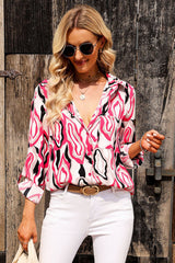 Dorothy Collared Neck Buttoned Long Sleeve Shirts