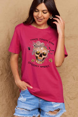 Adrianna Full Size THICK THIGHS AND SPOOKY VIBES Graphic Cotton T-Shirt