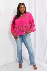 Johanne Full Size Lace Oasis Top