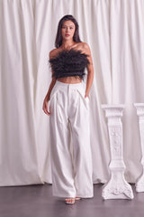 Adela Feather Tube Top
