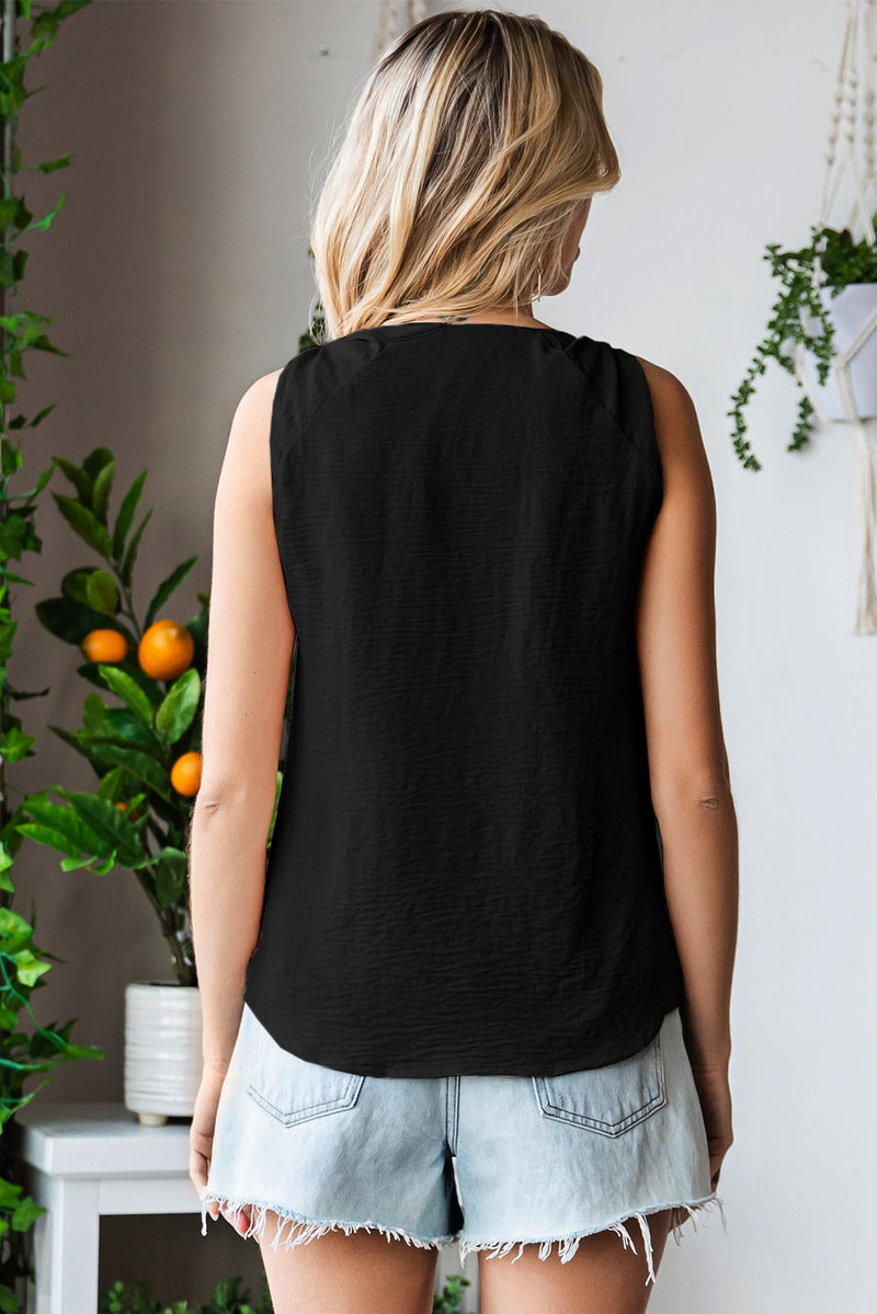 Celeste Knot Detail V-Neck Tank