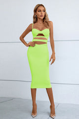Carolina Cutout Spaghetti Strap Bodycon Dress