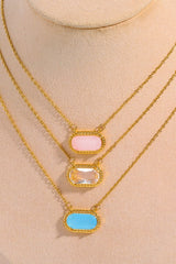 Brooklyn Copper 14K Gold Pleated Pendant Necklace