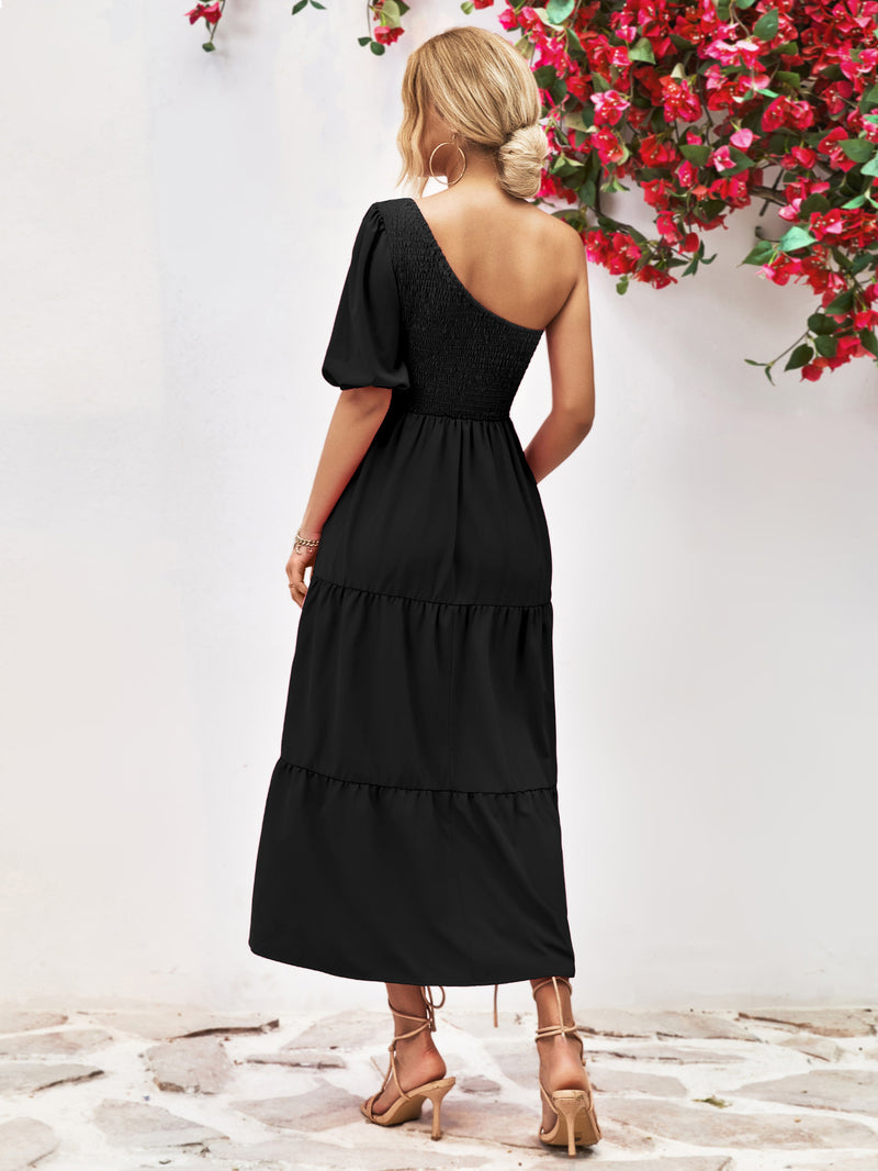 Malaya One-Shoulder Midi Dress