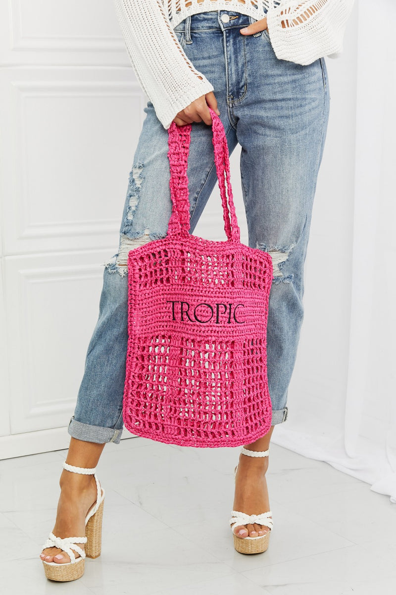 Trudy Tropic Babe Staw Tote Bag
