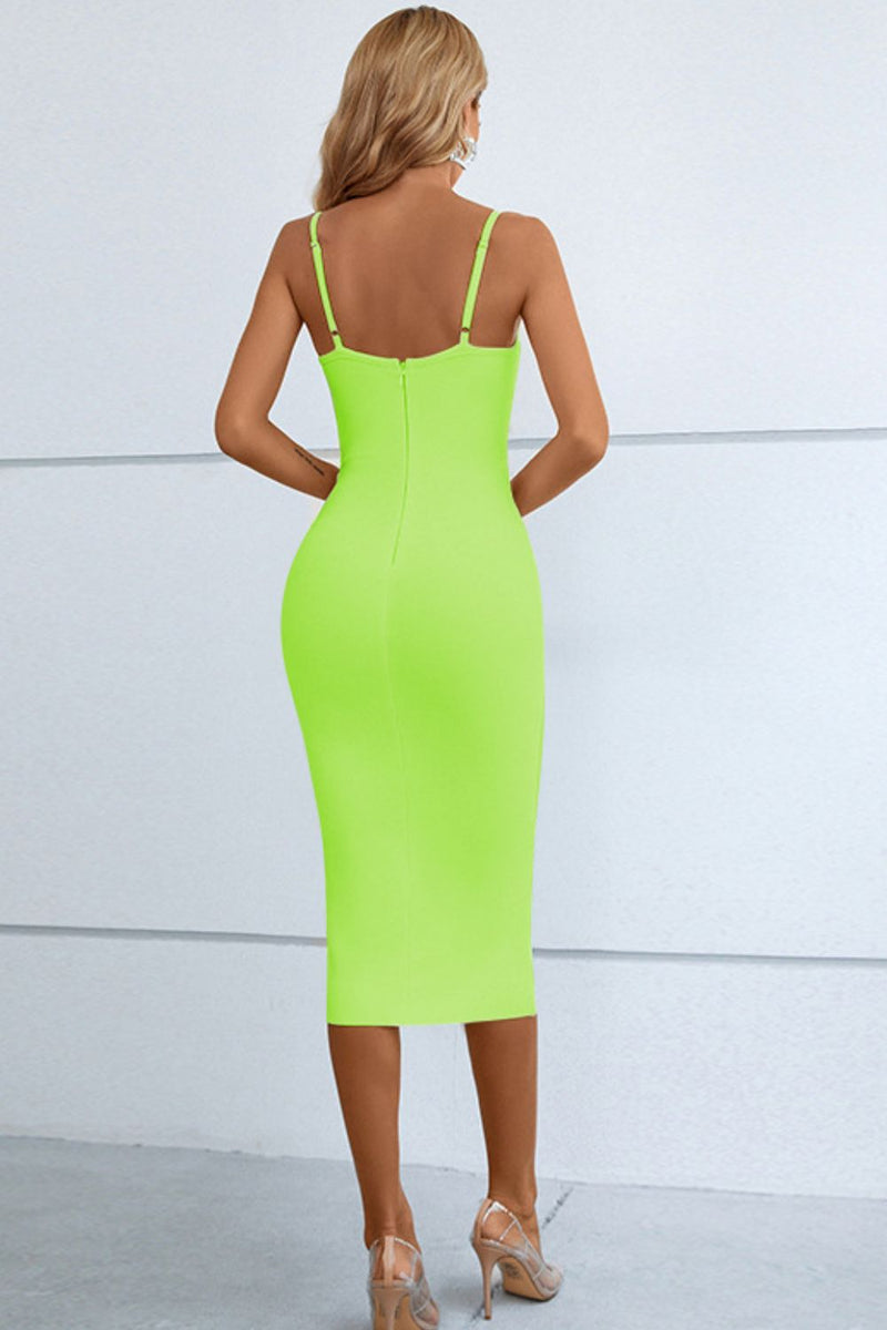 Carolina Cutout Spaghetti Strap Bodycon Dress