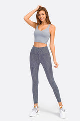 Bianca Deep V-Neck Crop Sports Bra