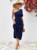 Malaya One-Shoulder Midi Dress