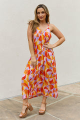 Poppy Full Size Printed Sleeveless Maxi Dress
