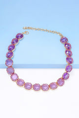 Leia Zinc Alloy Resin Necklace